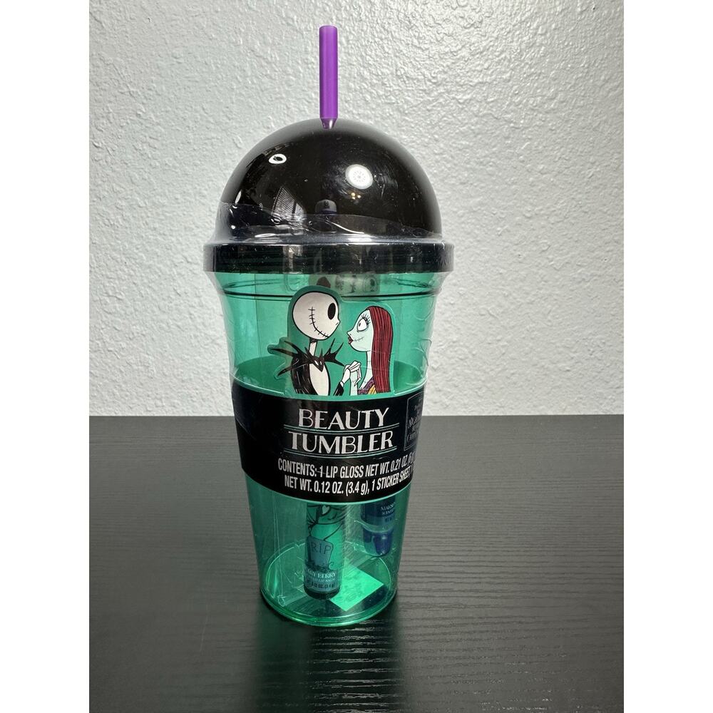 Nightmare Before Christmas Beauty Tumbler Wit Lip Gloss/Sticker/Lip Balm